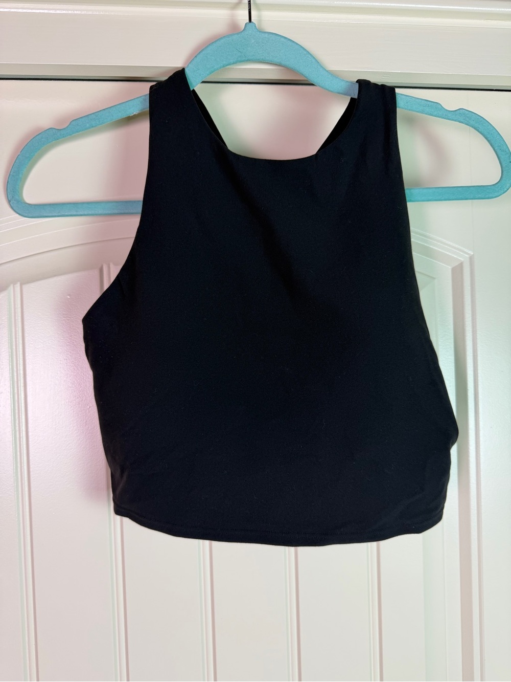 Athleta Black High-Neck Cropped Tank